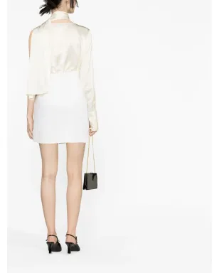 Alexander McQueen アシンメトリック ウール ミニスカート - サムネイル3
