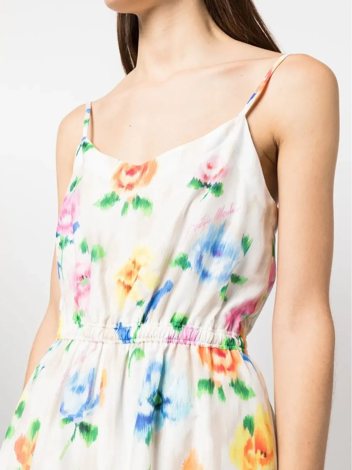 Boutique Moschino 花柄プリント ノースリーブ ミニドレス - 画像5