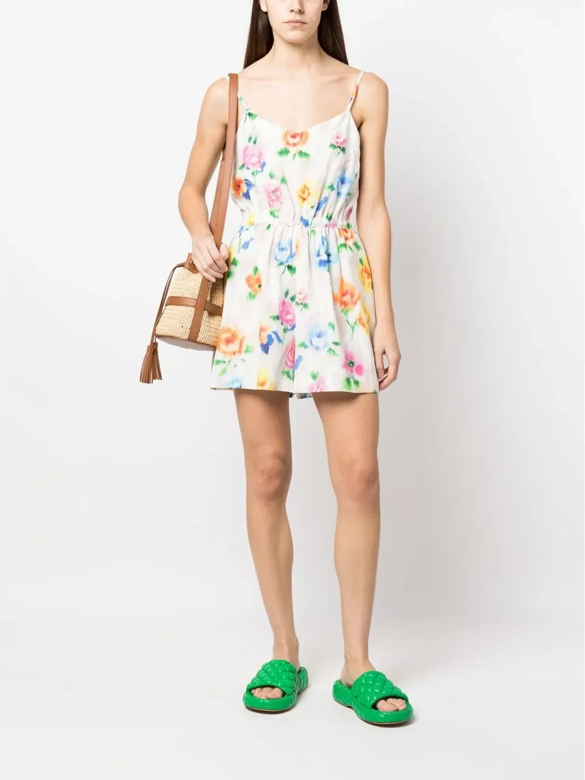 Boutique Moschino 花柄プリント ノースリーブ ミニドレス - 画像2