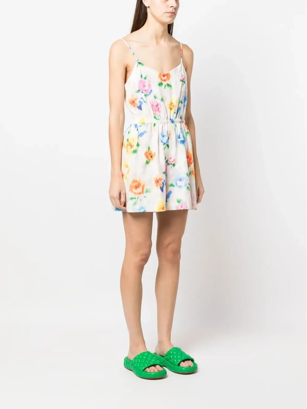 Boutique Moschino 花柄プリント ノースリーブ ミニドレス - 画像3