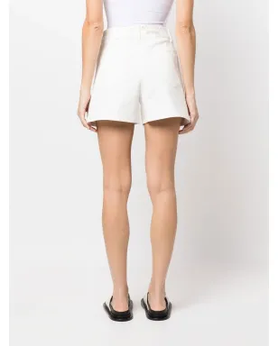 Boutique Moschino 花柄プリントデニムショーツ - White - サムネイル4