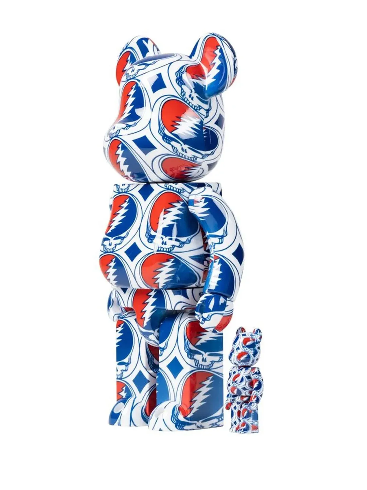 MEDICOM TOY x Grateful Dead Steal Your Face BE@RBRICK フィギュアセット - 画像3
