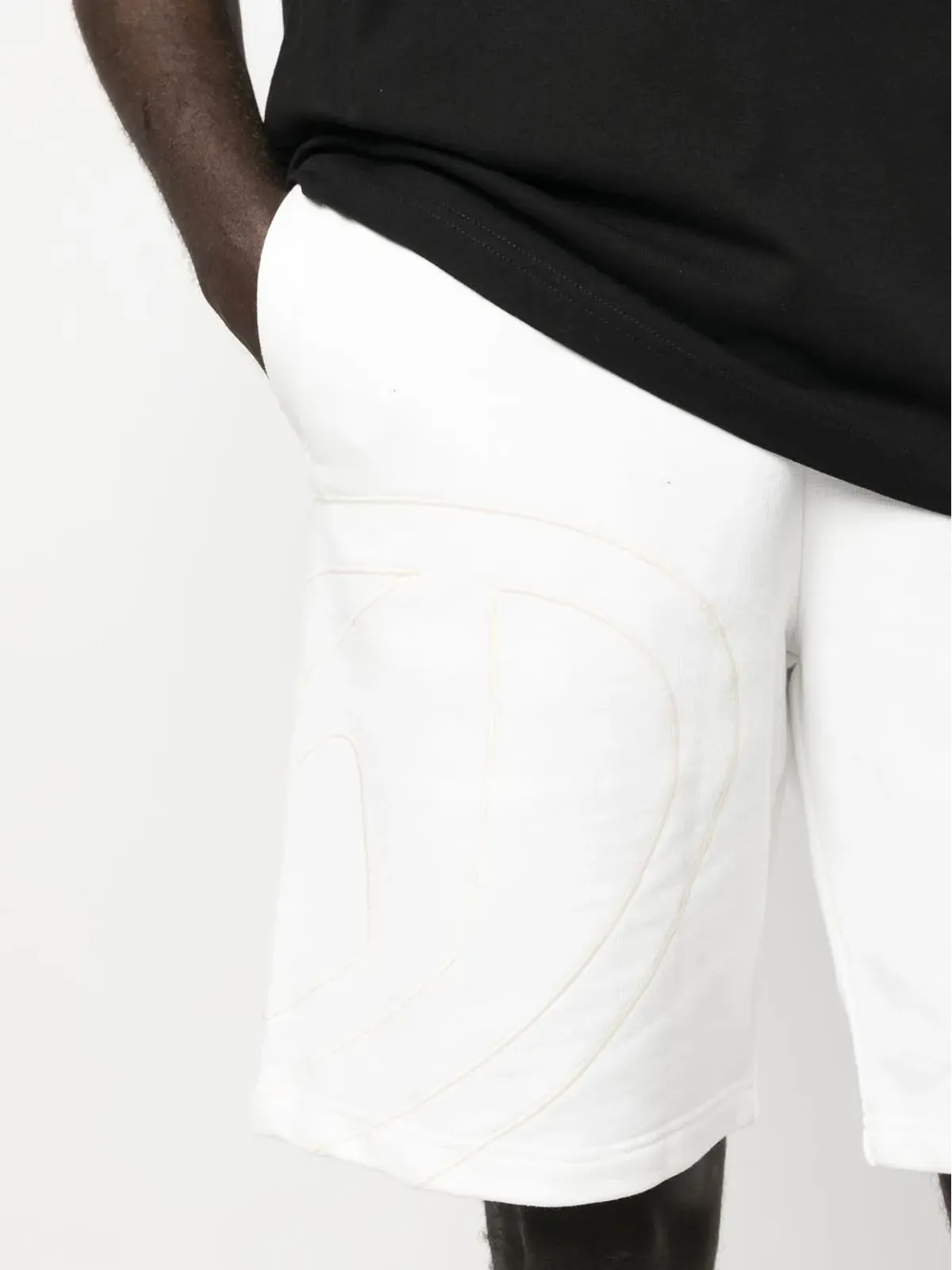 Diesel P-Crow Megoval コットンショーツ - White - 画像5