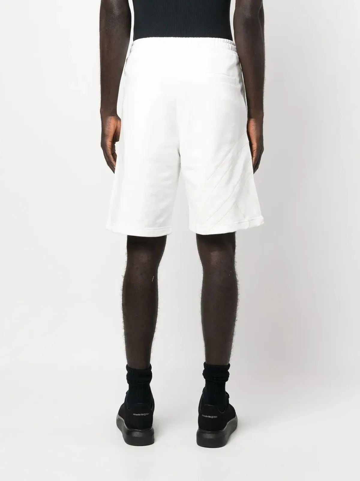 Diesel P-Crow Megoval コットンショーツ - White - 画像4