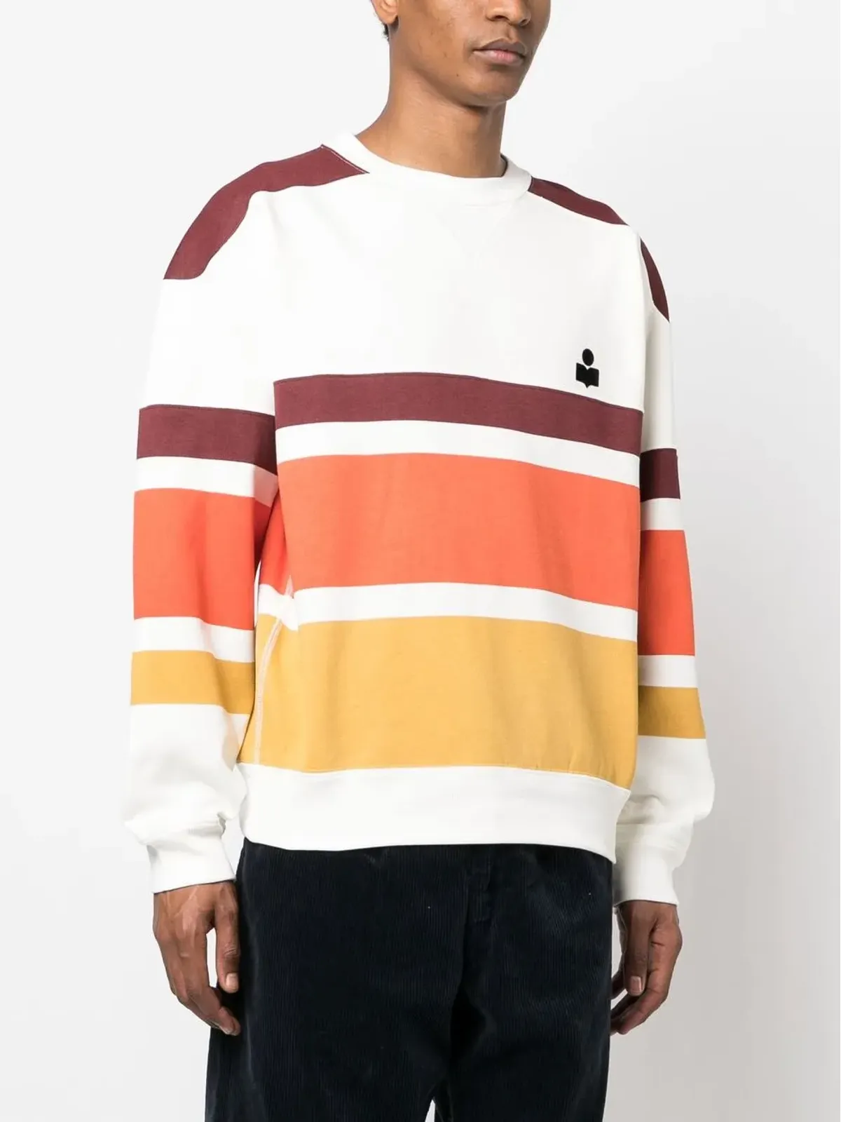 MARANT Meyoan ロゴプリントストライプ スウェットシャツ - 画像4