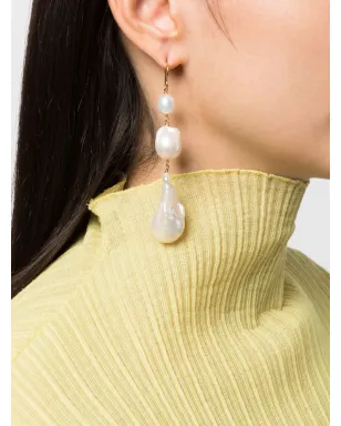 Jil Sander パールドロップイヤリング - サムネイル3