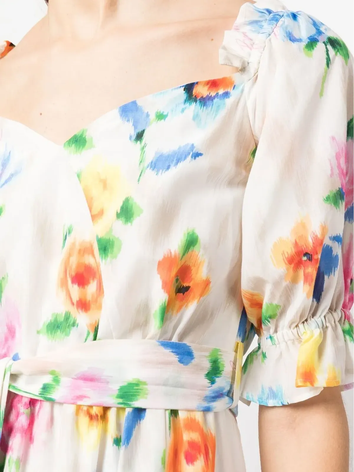 Boutique Moschino 花柄プリント ミディドレス - ホワイト - 画像5