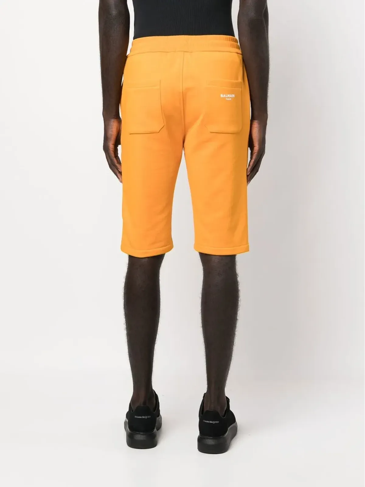 Balmain ドローストリングウエスト コットンショーツ - 画像4