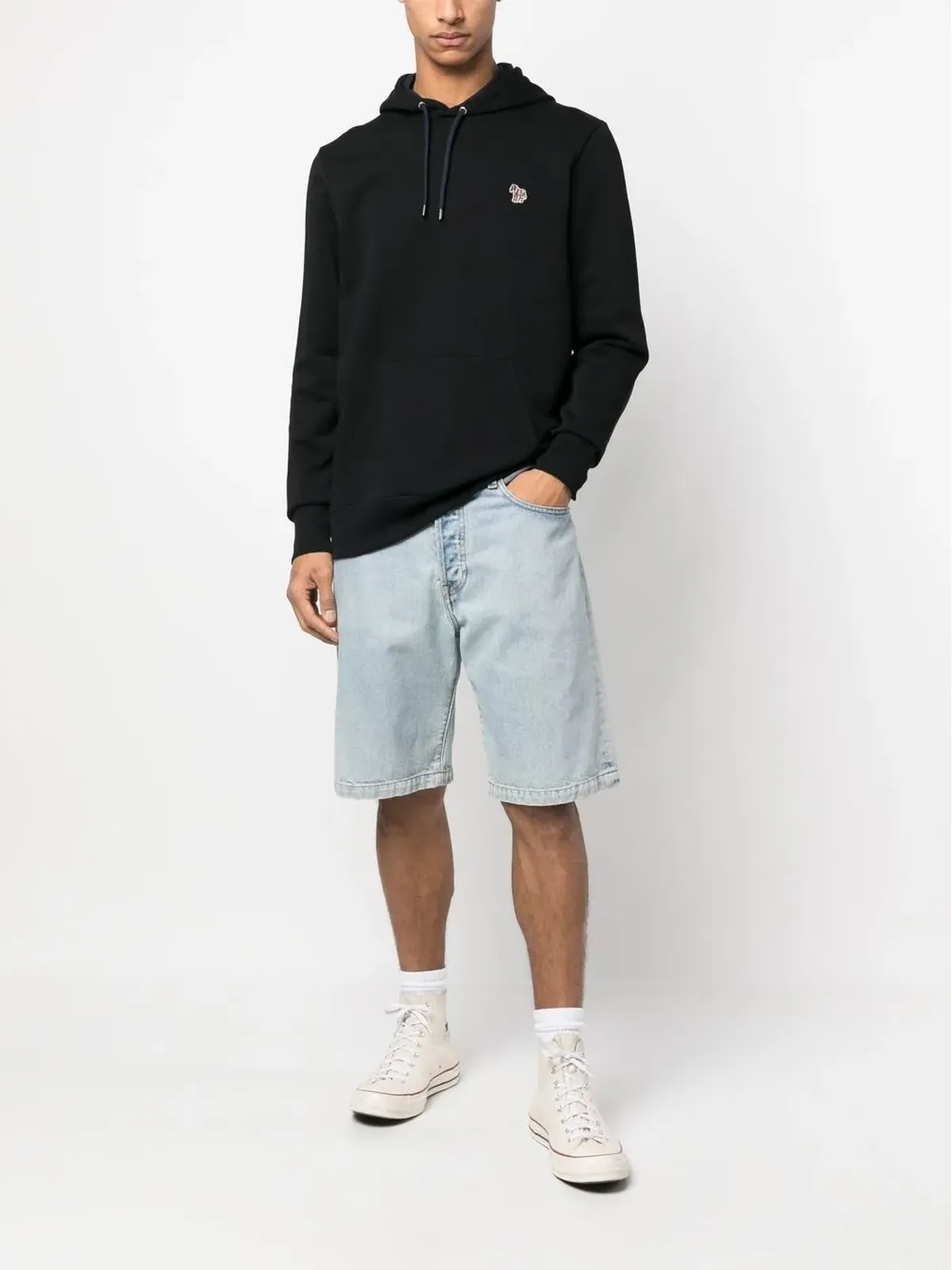 PS Paul Smith ゼブラパッチ プルオーバー フード付きパーカー - 画像2
