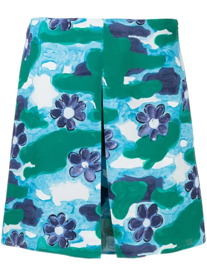 Marni Marni フローラルプリント ミニスカートの商品画像