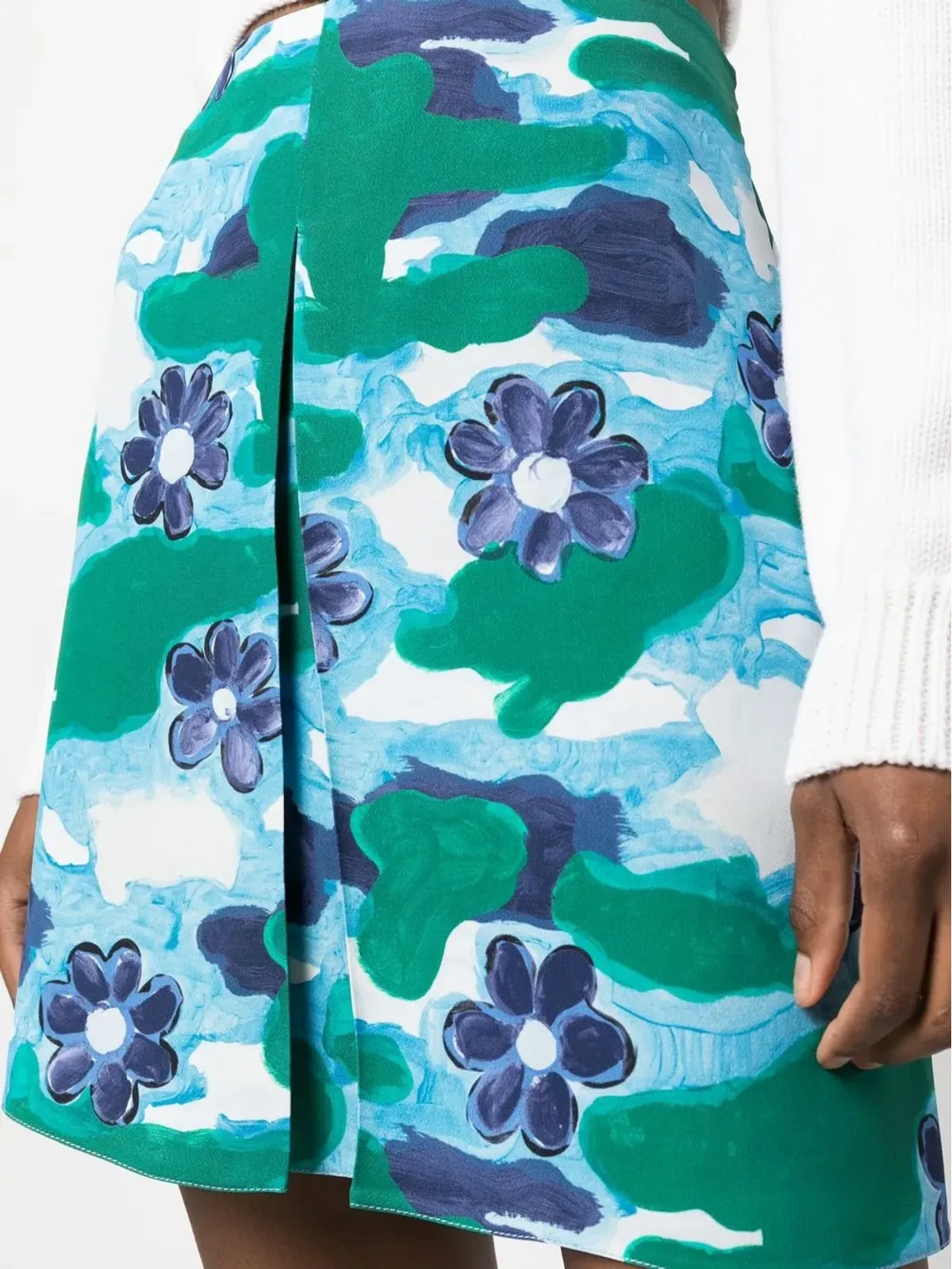 Marni フローラルプリント ミニスカート - 画像5