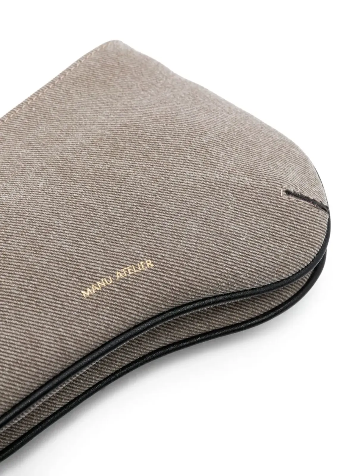 Manu Atelier Curve レザーショルダーバッグ - 画像4