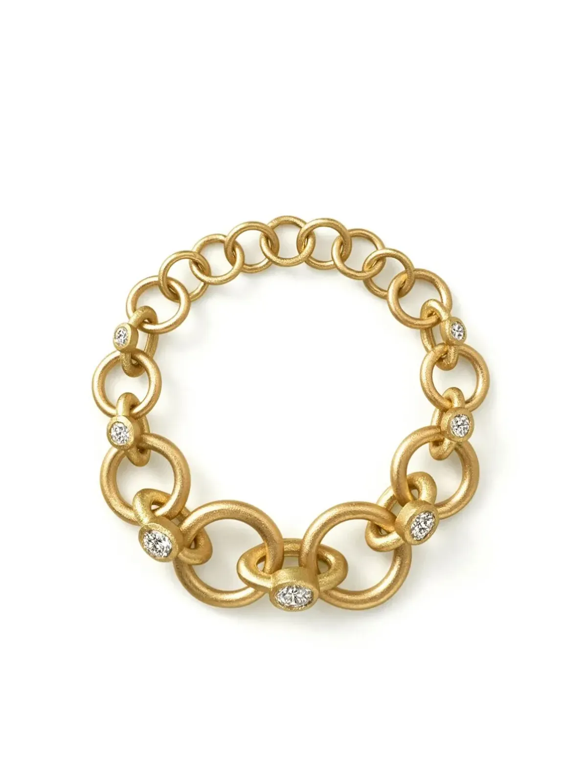 Shihara 18K イエローゴールド リンク01 ダイヤモンドリング - 画像1