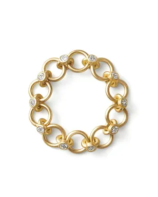 Shihara 18K イエローゴールド リンク02 ダイヤモンドリング - サムネイル1