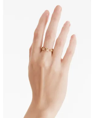 Shihara 18K イエローゴールド リンク02 ダイヤモンドリング - サムネイル2
