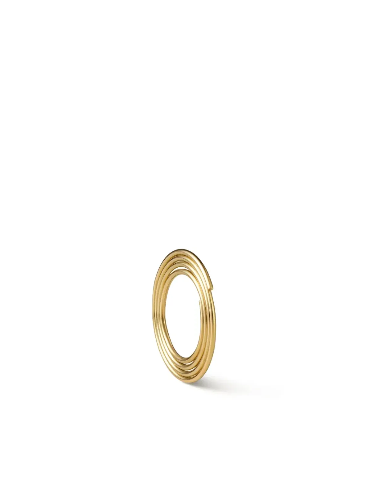 Shihara 18K イエローゴールド フラットフープ 01 イヤリング - 画像1