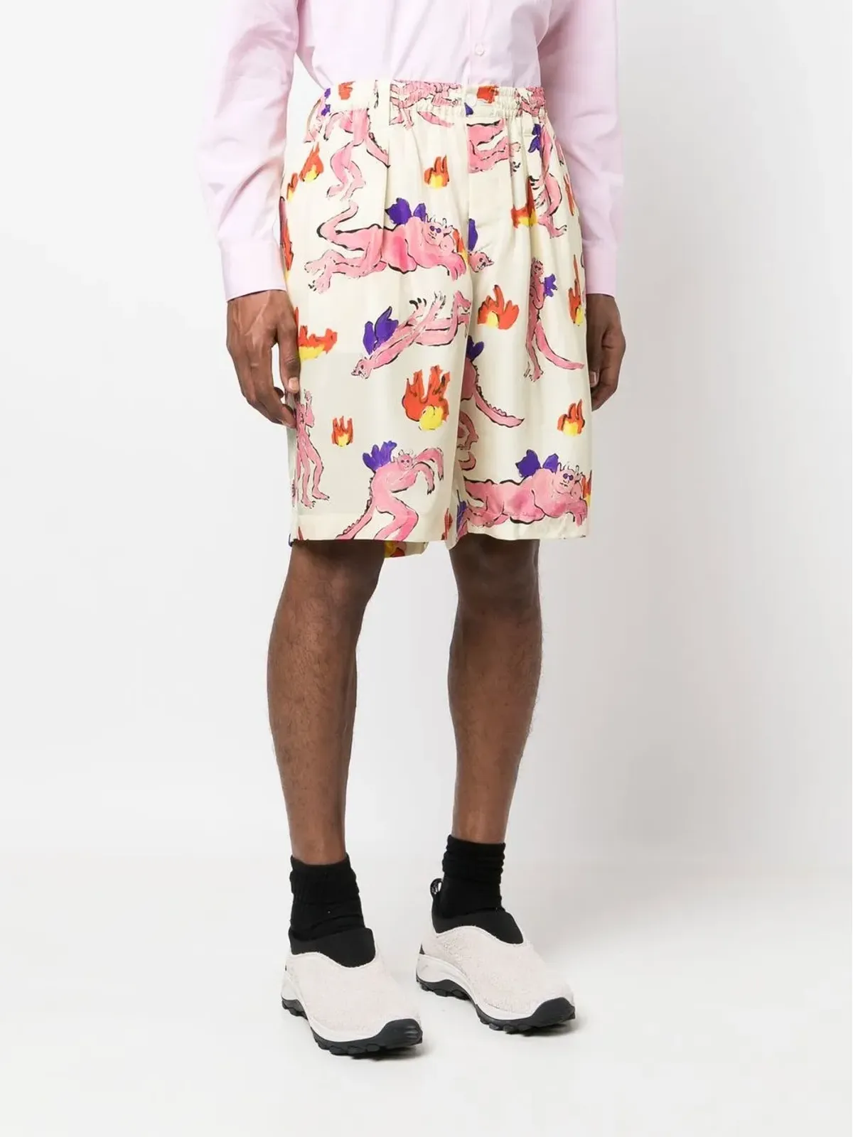 Marni グラフィックプリント バミューダショーツ - 画像3