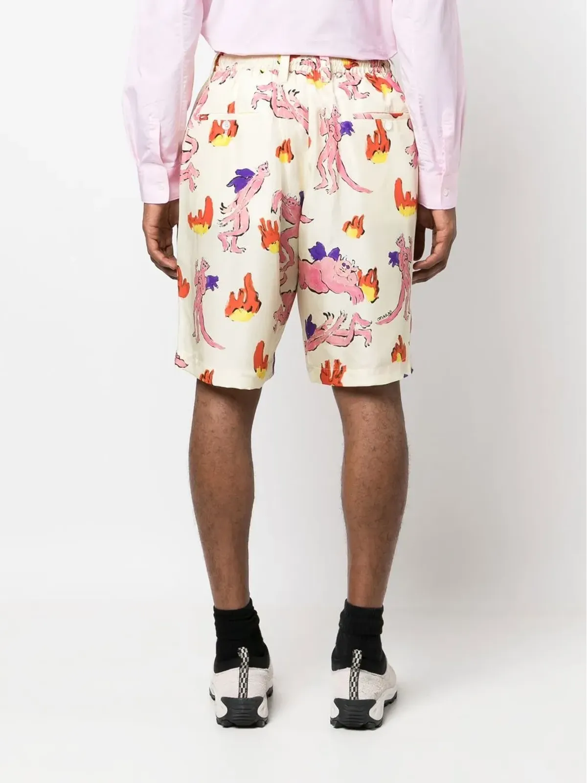 Marni グラフィックプリント バミューダショーツ - 画像4