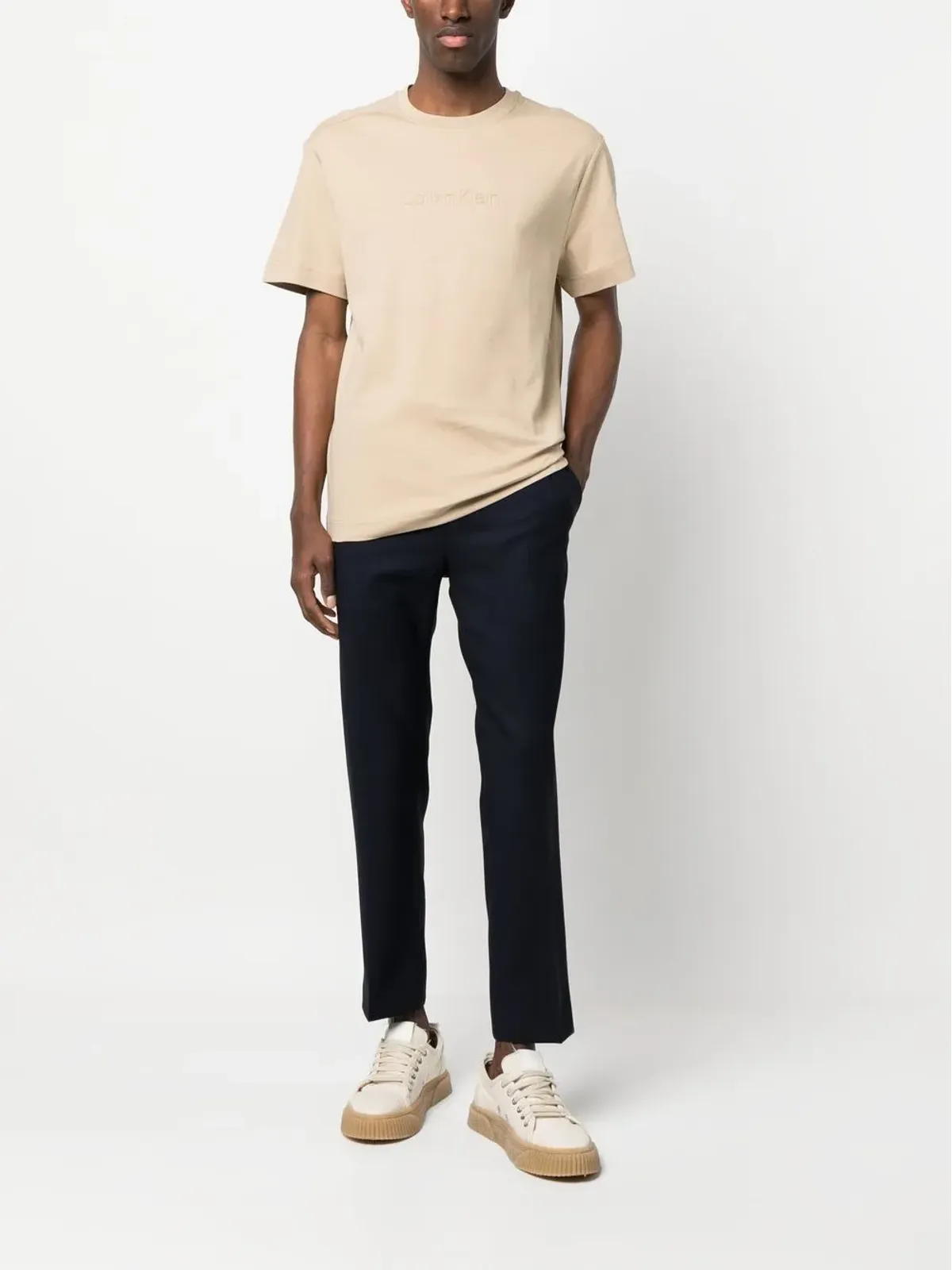 Calvin Klein ストレートレッグ ドローストリング ウエストパンツ - 画像2
