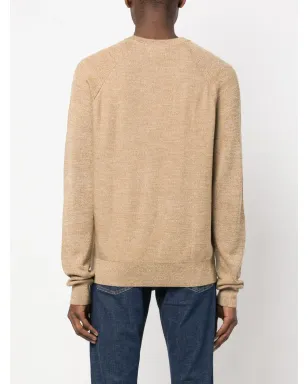 Calvin Klein Superior wool クルーネック ジャンパー - Brown - サムネイル4