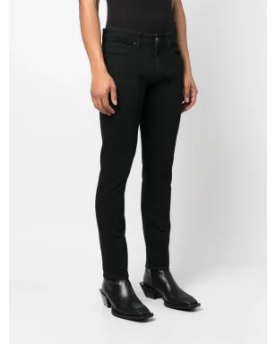 Calvin Klein スリムフィットミッドライズジーンズ ブラック - サムネイル3