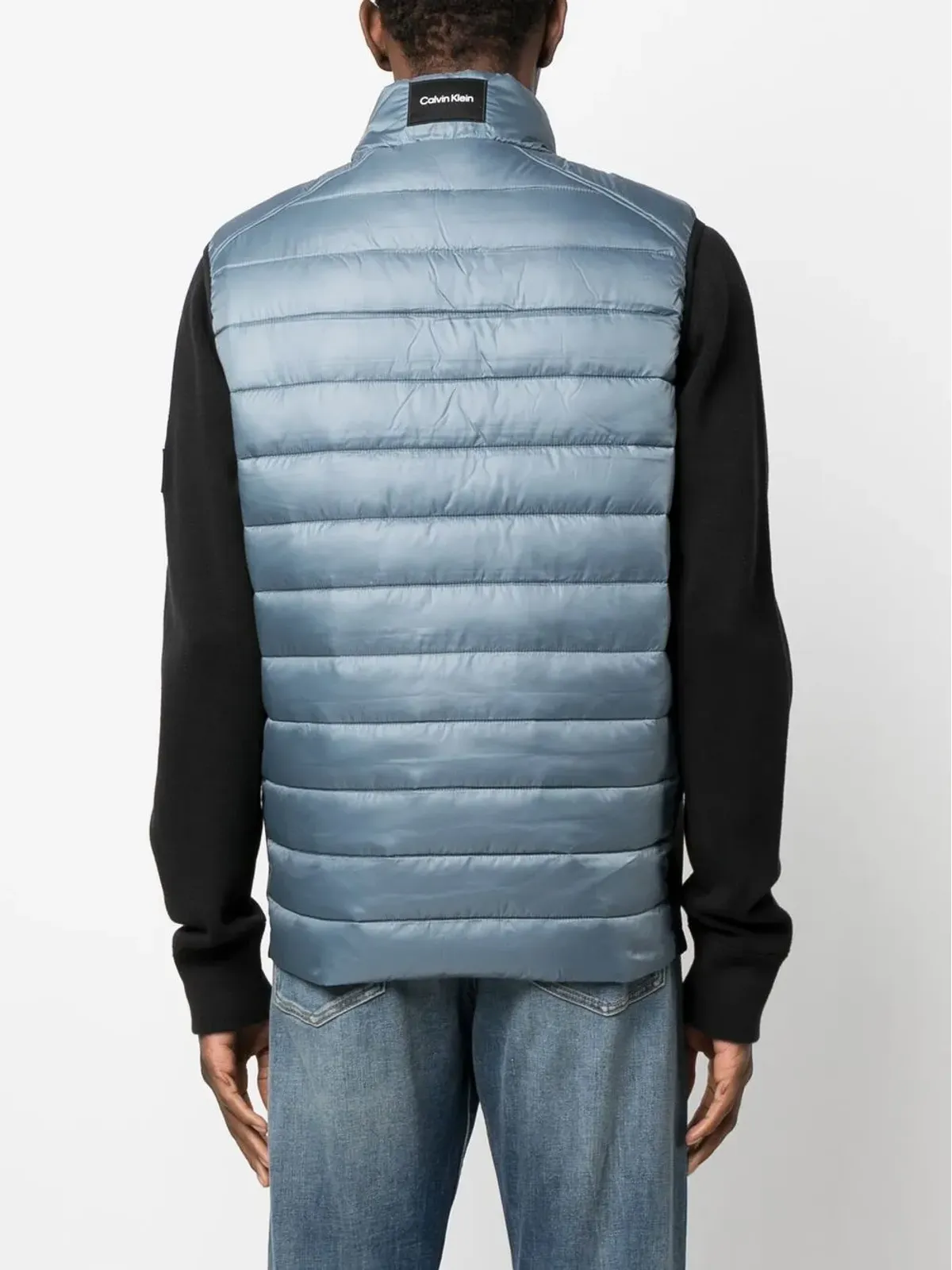 Calvin Klein ジップアップ パッド入り ジレ - グレー - 画像4