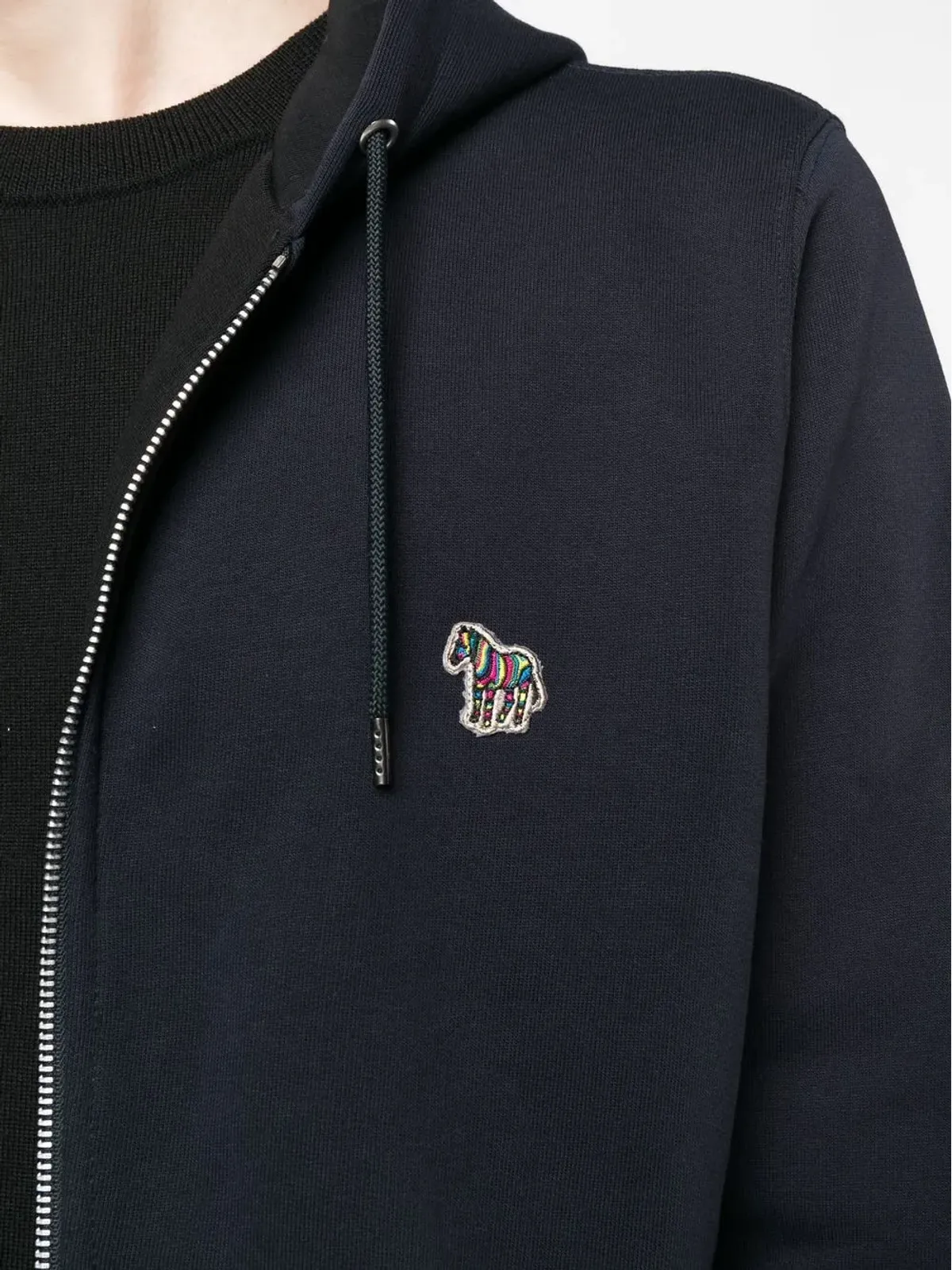 PS Paul Smith ジップ付きオーガニックコットン フーディー - ブルー - 画像5