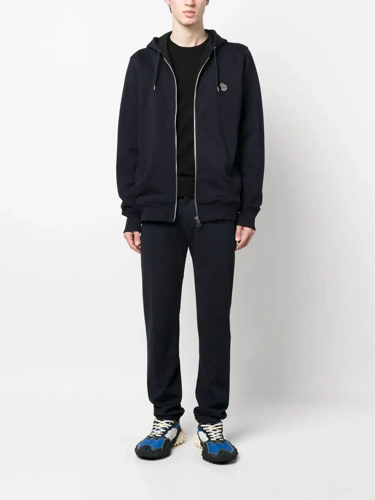 PS Paul Smith ジップ付きオーガニックコットン フーディー - ブルー - 画像2