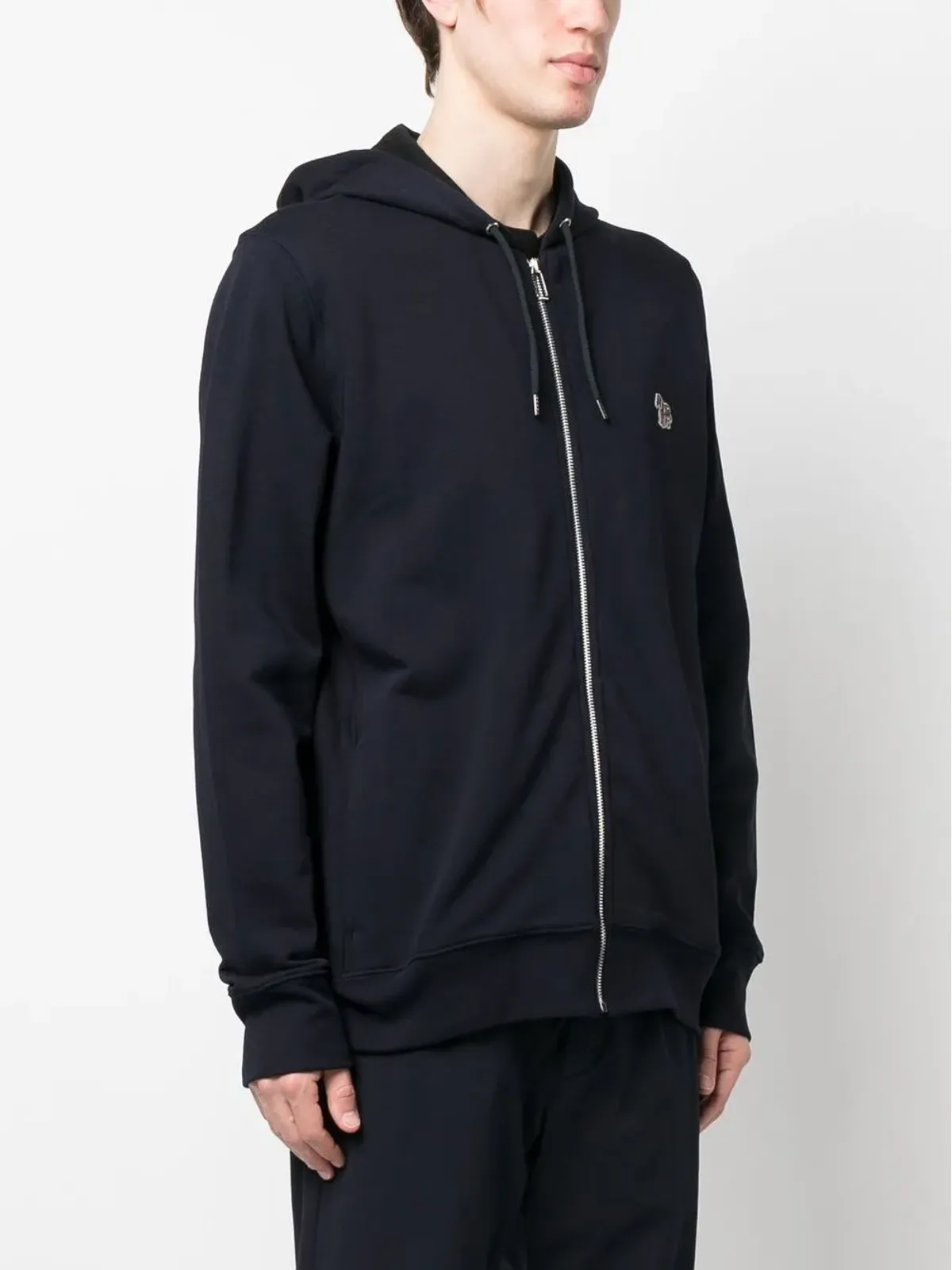 PS Paul Smith ジップ付きオーガニックコットン フーディー - ブルー - 画像3