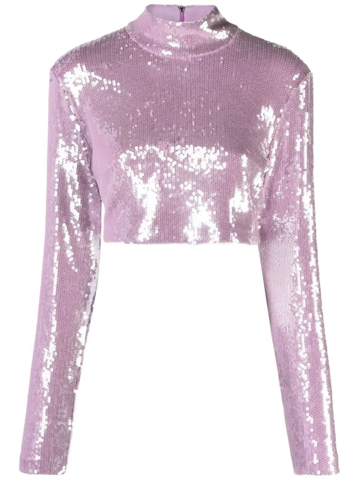 ROTATE BIRGER CHRISTENSEN スパンコール装飾クロップトップ - 画像1