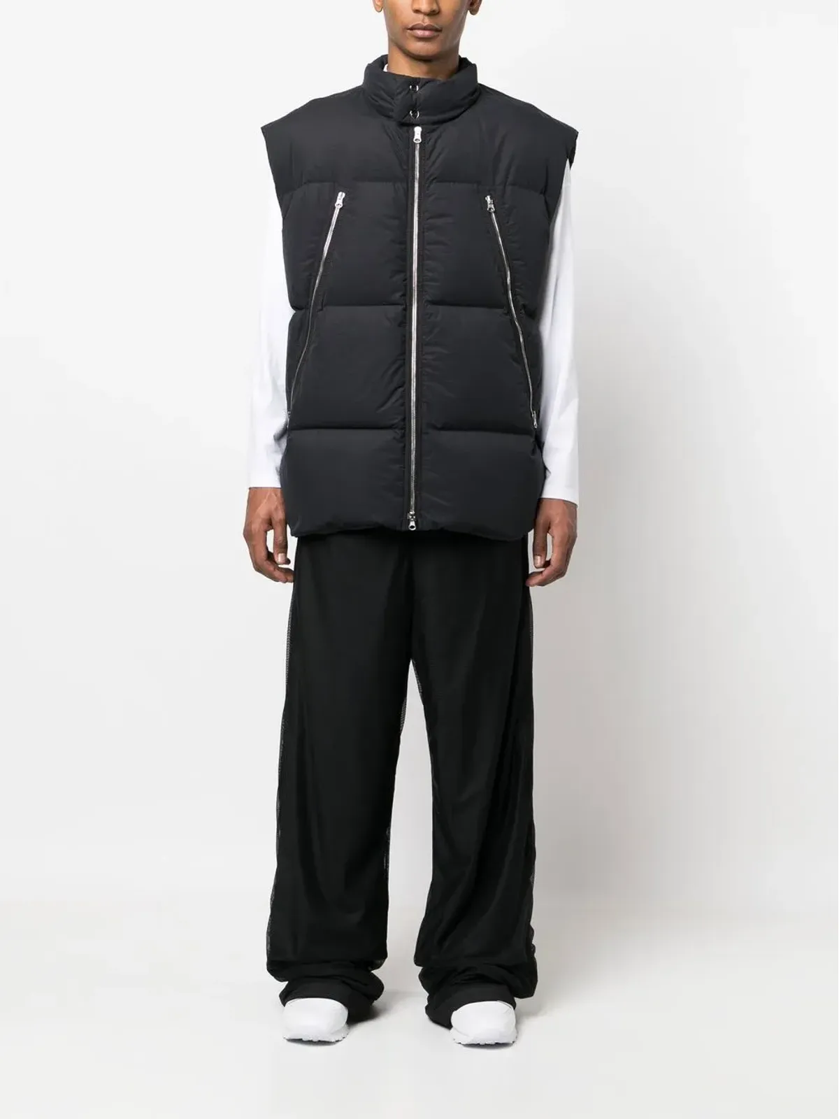 MM6 Maison Margiela ハイネック パディッド ジレ - 画像2