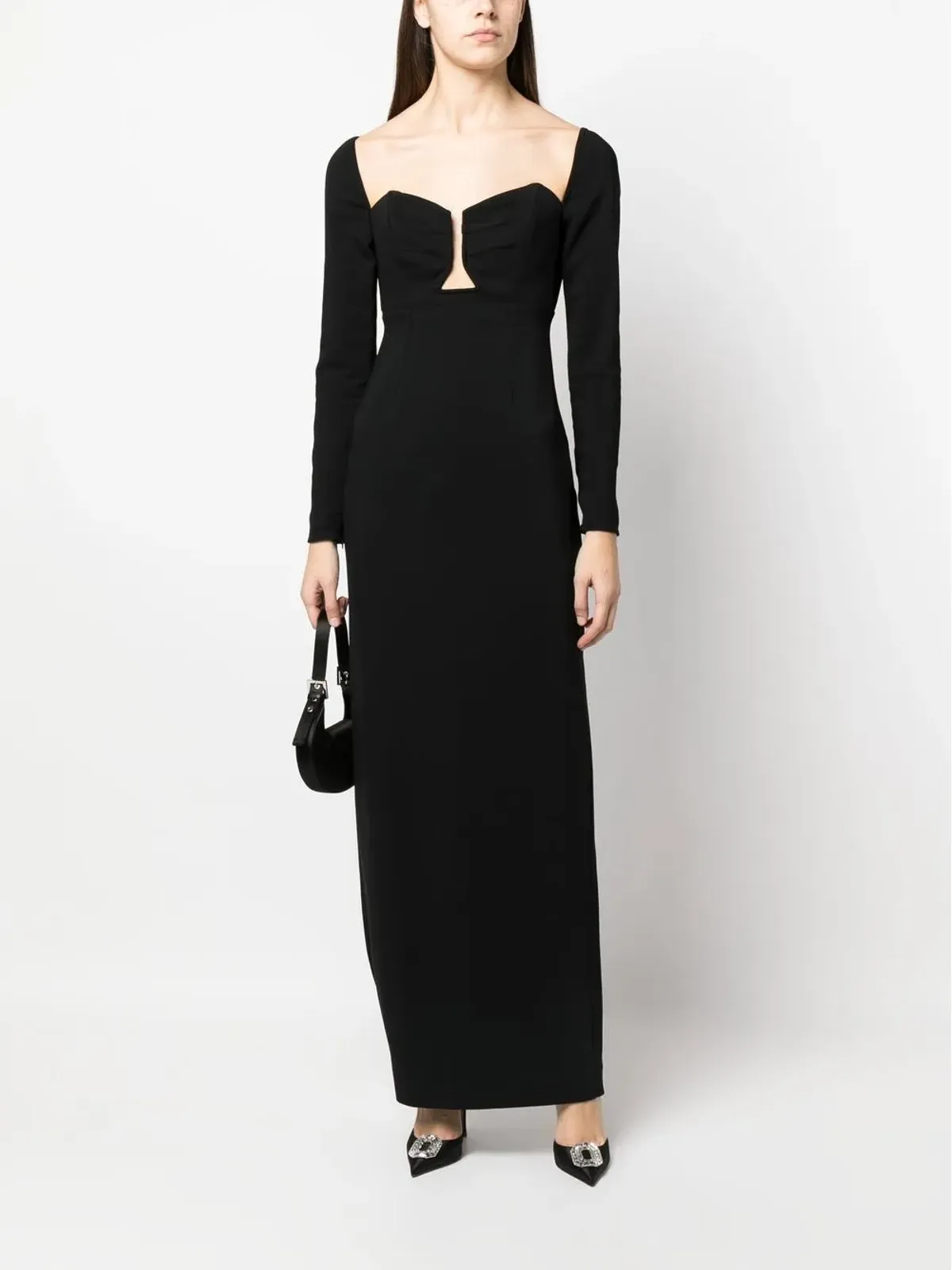Roland Mouret 長袖マキシドレス - 画像2