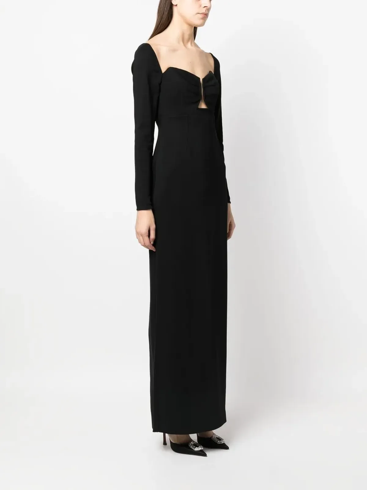 Roland Mouret 長袖マキシドレス - 画像3