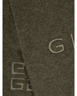 Givenchy ロゴ刺繍ウールスカーフ - サムネイル3