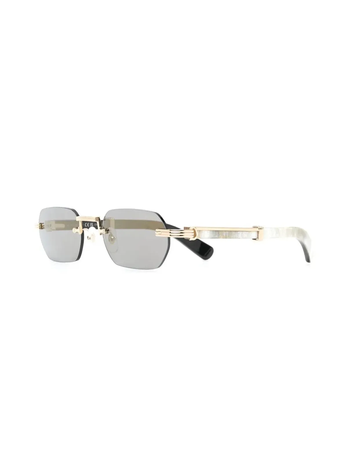Cartier Eyewear ジオメトリックフレーム サングラス - 画像2