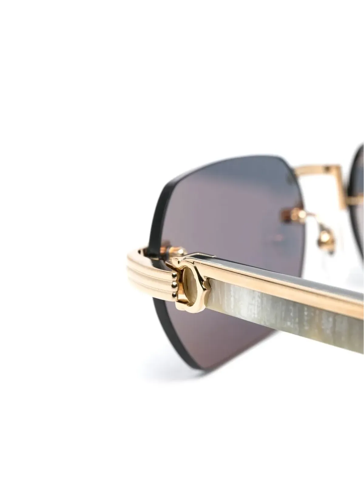 Cartier Eyewear ジオメトリックフレーム サングラス - 画像3