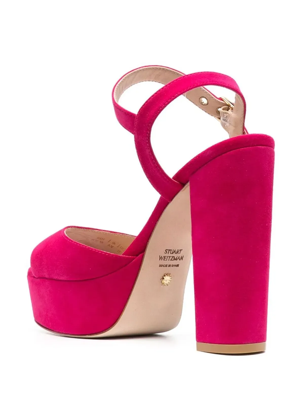 Stuart Weitzman プラットフォーム スエード サンダル - ピンク - 画像3