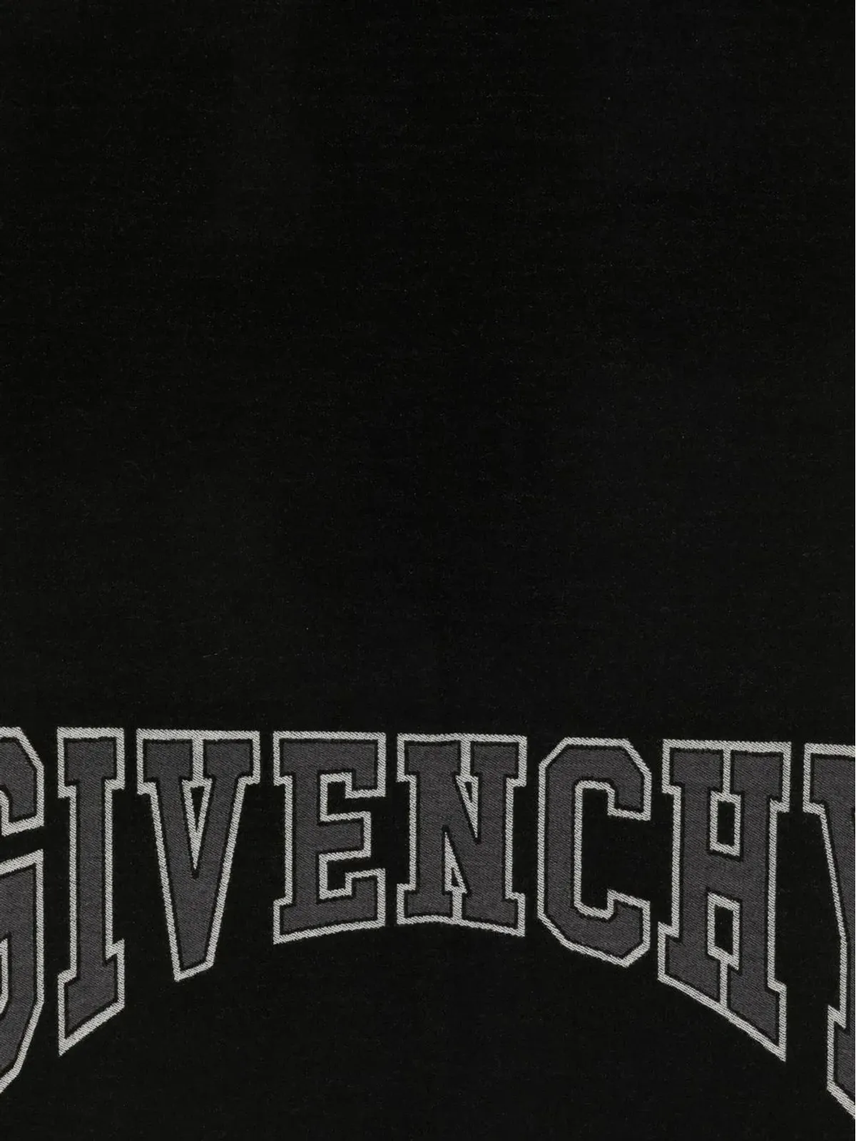 Givenchy イントアルシアニット ロゴ マフラー - 画像2