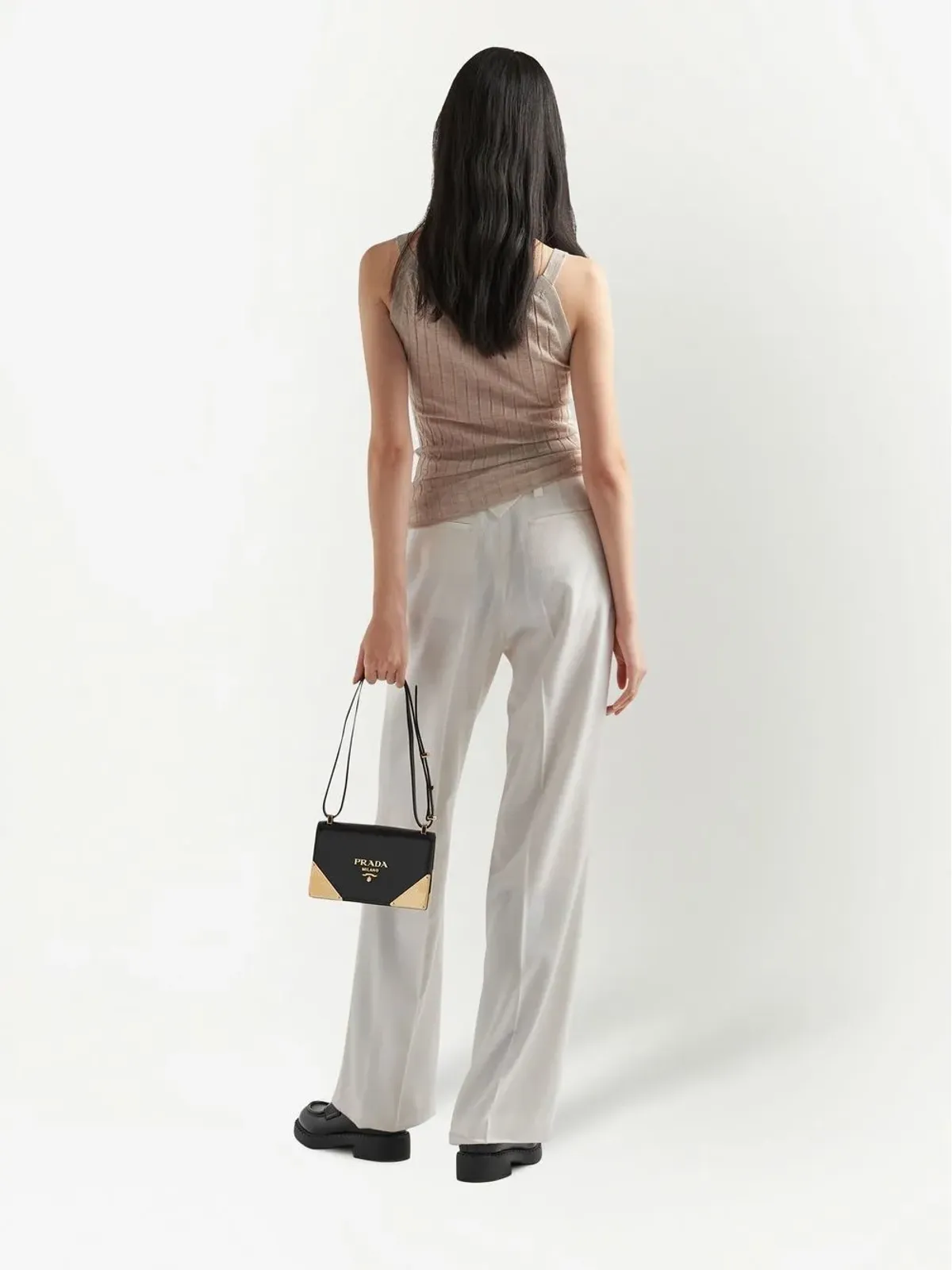 Prada リブ編みカシミヤタンクトップ - 画像3