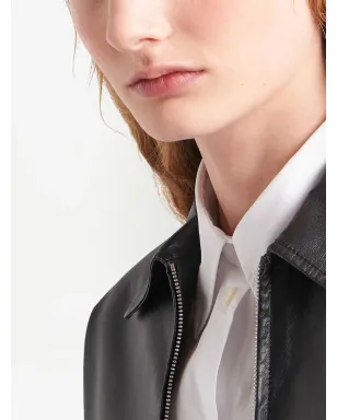 Prada クロップドレザージャケット - サムネイル5