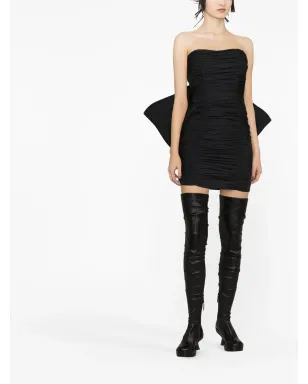 ROTATE BIRGER CHRISTENSEN リボンディテール・プリーツミニドレス - サムネイル2