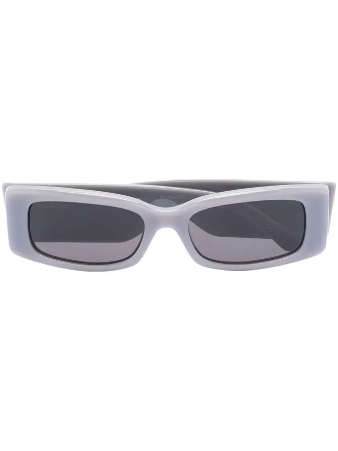 Balenciaga Eyewear Balenciaga Eyewear スクエアフレーム ロゴプリント サングラスの商品画像