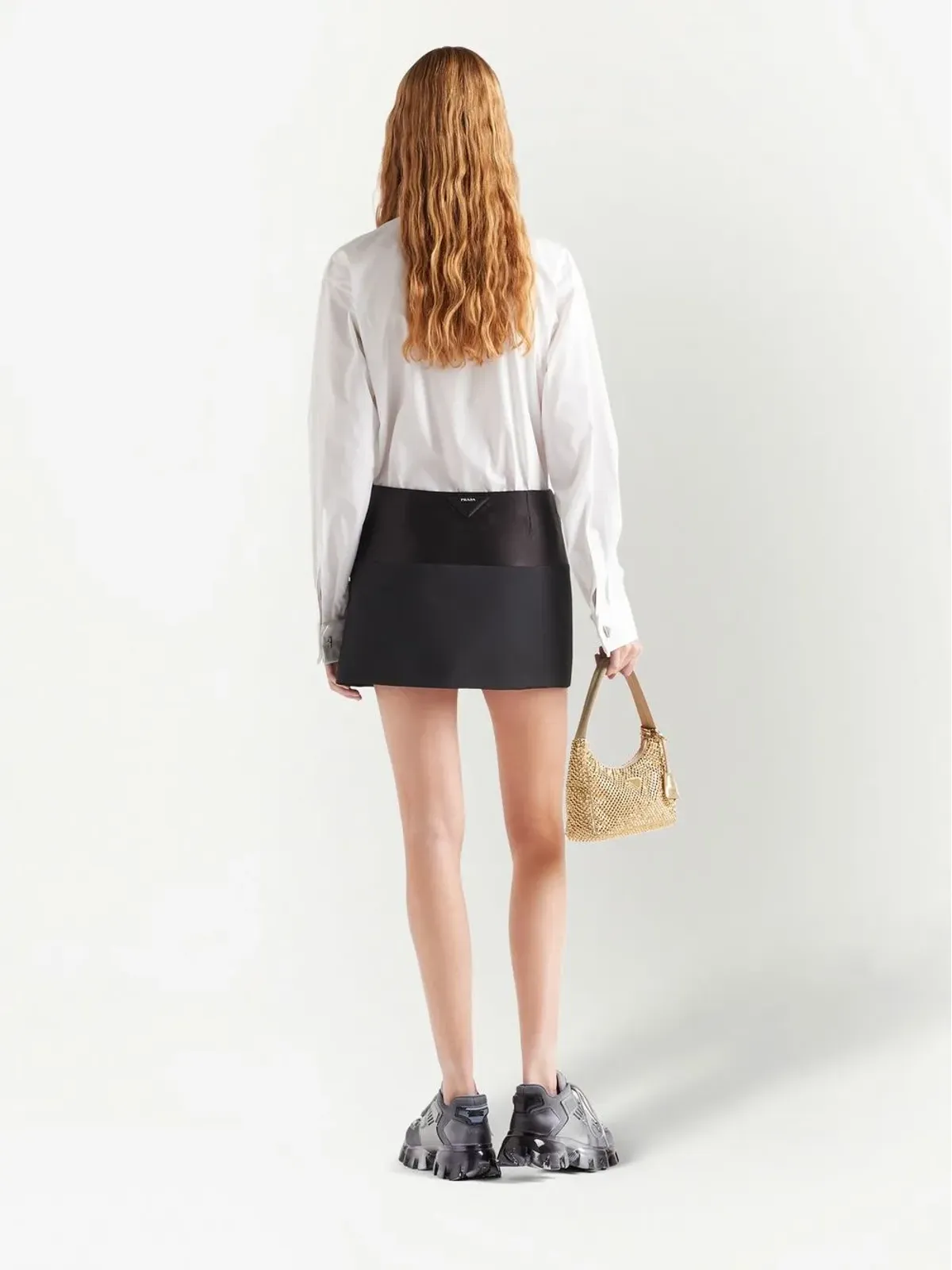 Prada トライアングルロゴ ポプリンシャツ - 画像3