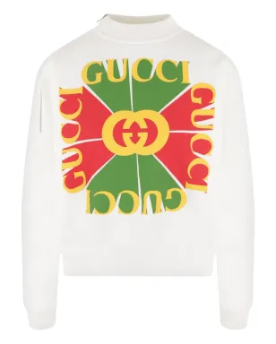 Gucci Vintage logo-appliqué sweatshirt - White - サムネイル1