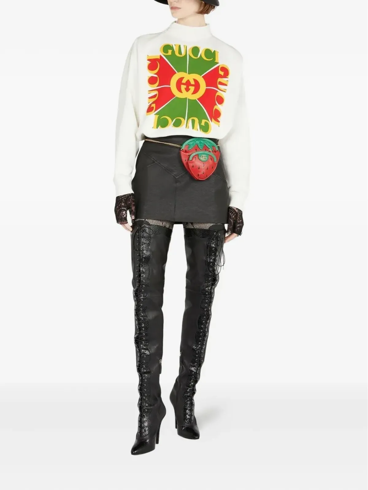 Gucci Vintage logo-appliqué sweatshirt - White - 画像2
