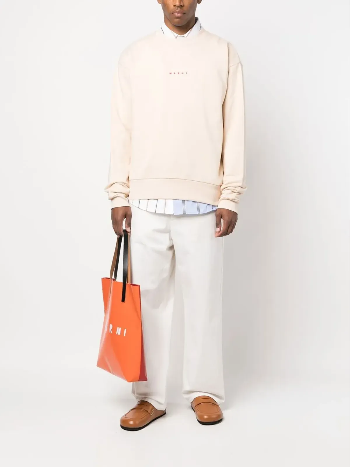 Marni ロゴプリント クルーネック スウェットシャツ - 画像2