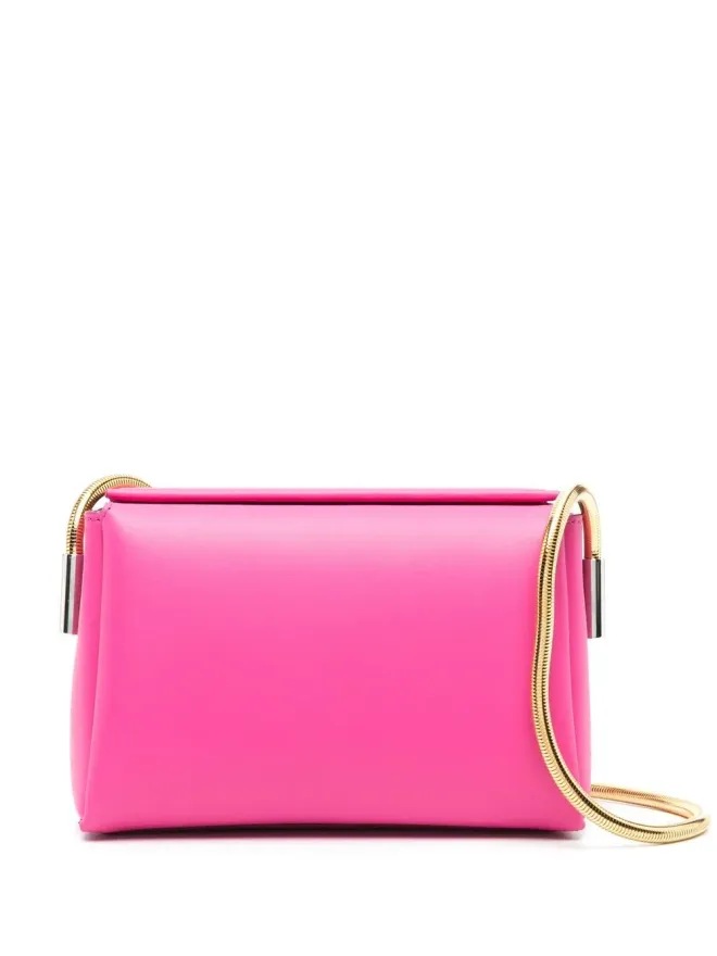 Marni Marni round snake chain leather shoulder bag - Pinkの商品画像