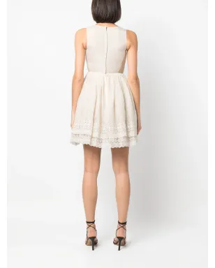 Valentino Garavani Pre-Owned レースパネル付きノースリーブドレス - サムネイル4