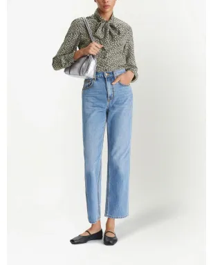 Tory Burch 小花柄プリントのリボン付きブラウス - サムネイル2