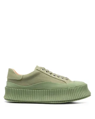 Jil Sander ラウンドトゥ・チャンクソール スニーカー - グリーン - サムネイル1